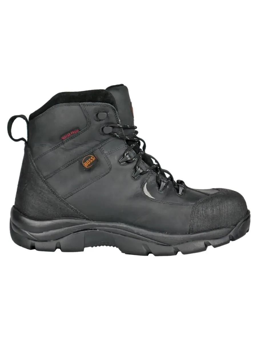 Мужские водонепроницаемые рабочие ботинки HOSS Ridge с композитным носком Hoss Boot Company — изображение 2 из 6, черный