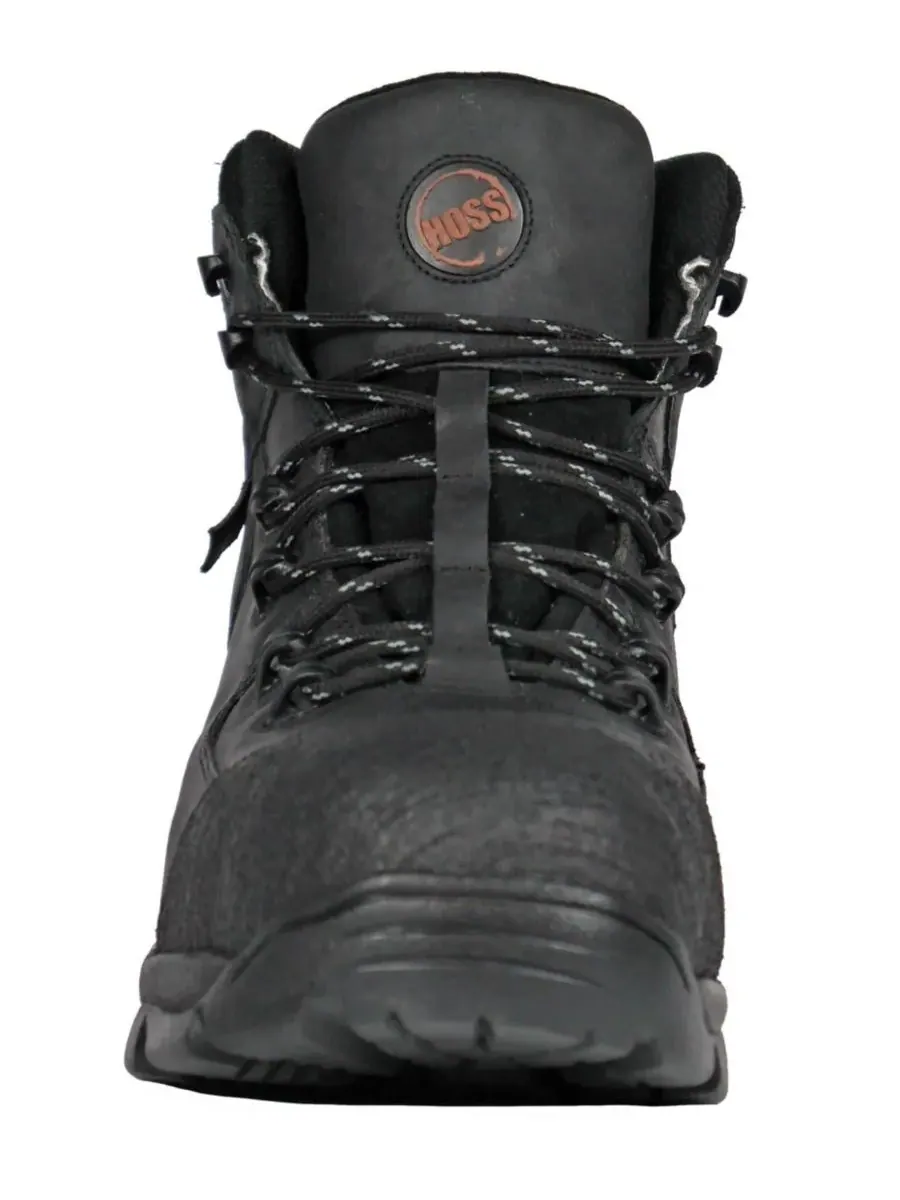 Мужские водонепроницаемые рабочие ботинки HOSS Ridge с композитным носком Hoss Boot Company — изображение 4 из 6, черный