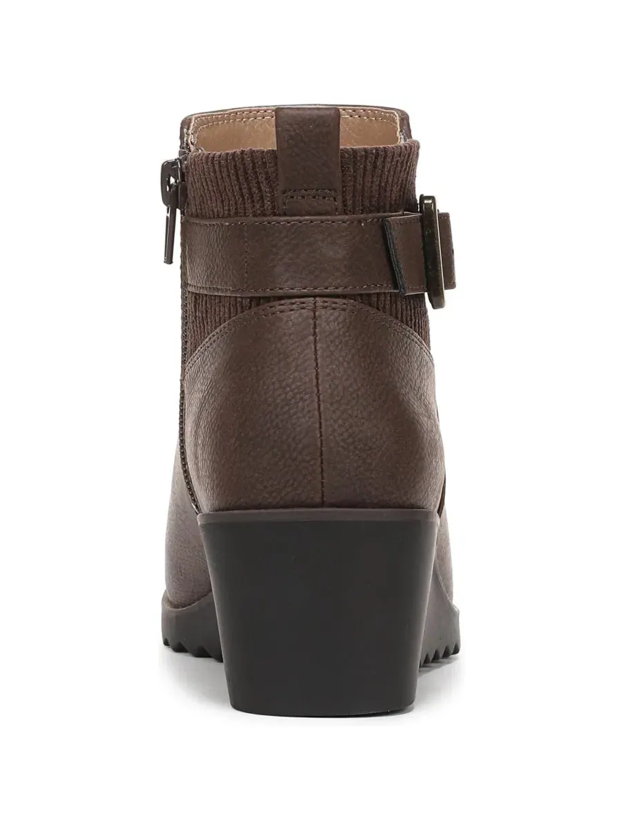 Ботинки женские с молнией Zayne Zip Short LifeStride — изображение 3 из 5, темный коричневый
