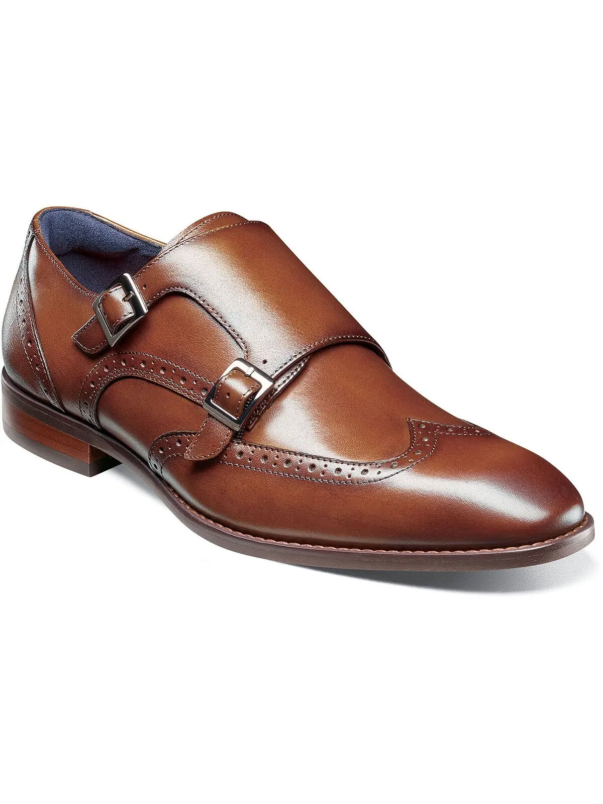 Мужские классические туфли karson wingtip с двумя ремешками monk Stacy Adams