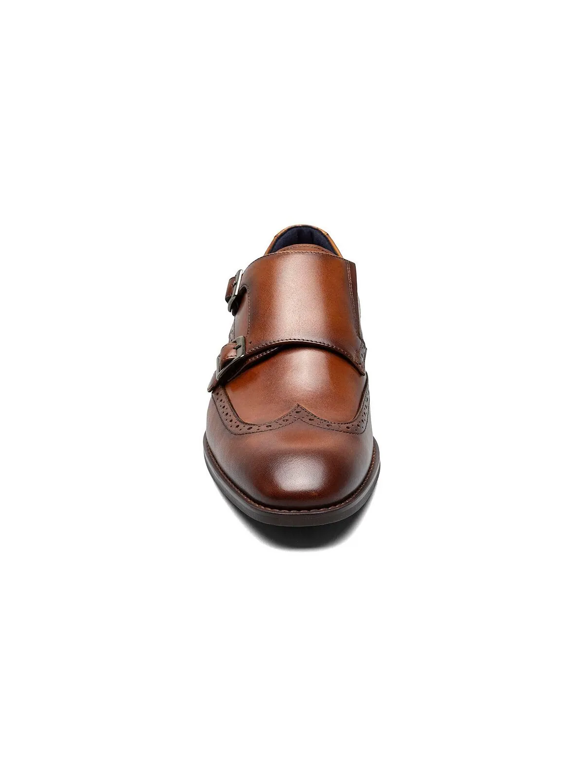 Мужские классические туфли karson wingtip с двумя ремешками monk Stacy Adams — изображение 2 из 7, коричневый
