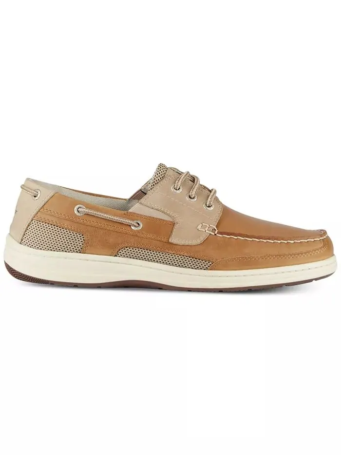 Мужские повседневные туфли-лодочки Beacon Leather с NeverWet Dockers — изображение 2 из 5, бежевый