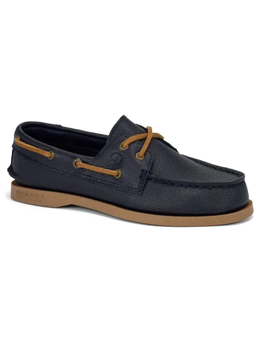 Туфли-лодочки кожаные с перфорацией Sperry — изображение 1 из 5, синий