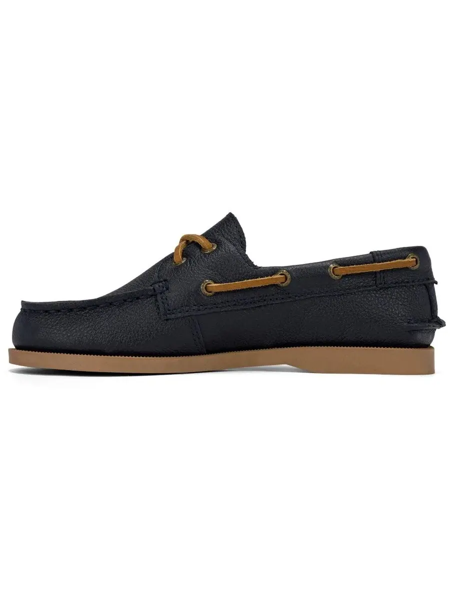 Туфли-лодочки кожаные с перфорацией Sperry — изображение 2 из 5, синий