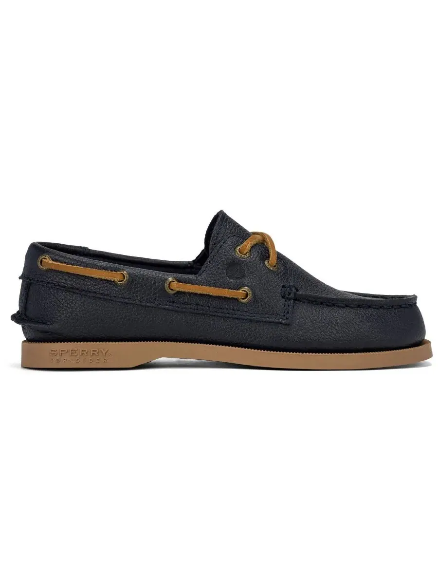 Туфли-лодочки кожаные с перфорацией Sperry — изображение 4 из 5, синий