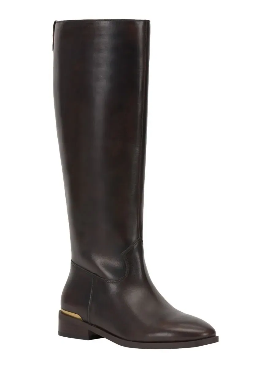 Ботинки-челси с круглым носком, на плоском каблуке, Bercla Wide Calf Vince Camuto, Aged Bourbon