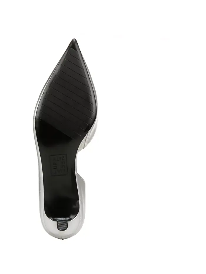 Галлент туфли-лодочки на каблуке "кitten heel" Naturalizer — изображение 5 из 5, серебристый