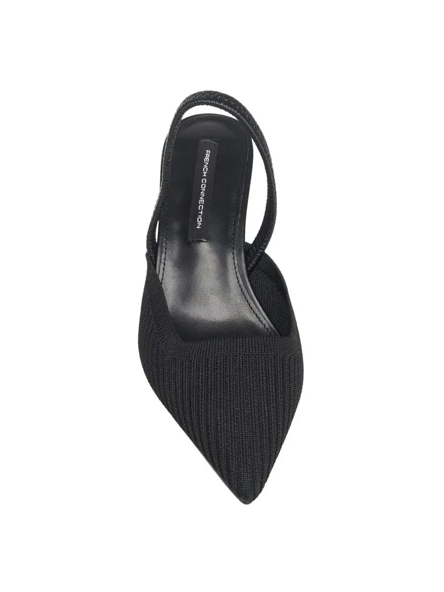 Туфли-слингбэки с острым мысом Bobo Slingback Kitten Heel French Connection — изображение 4 из 6, черный