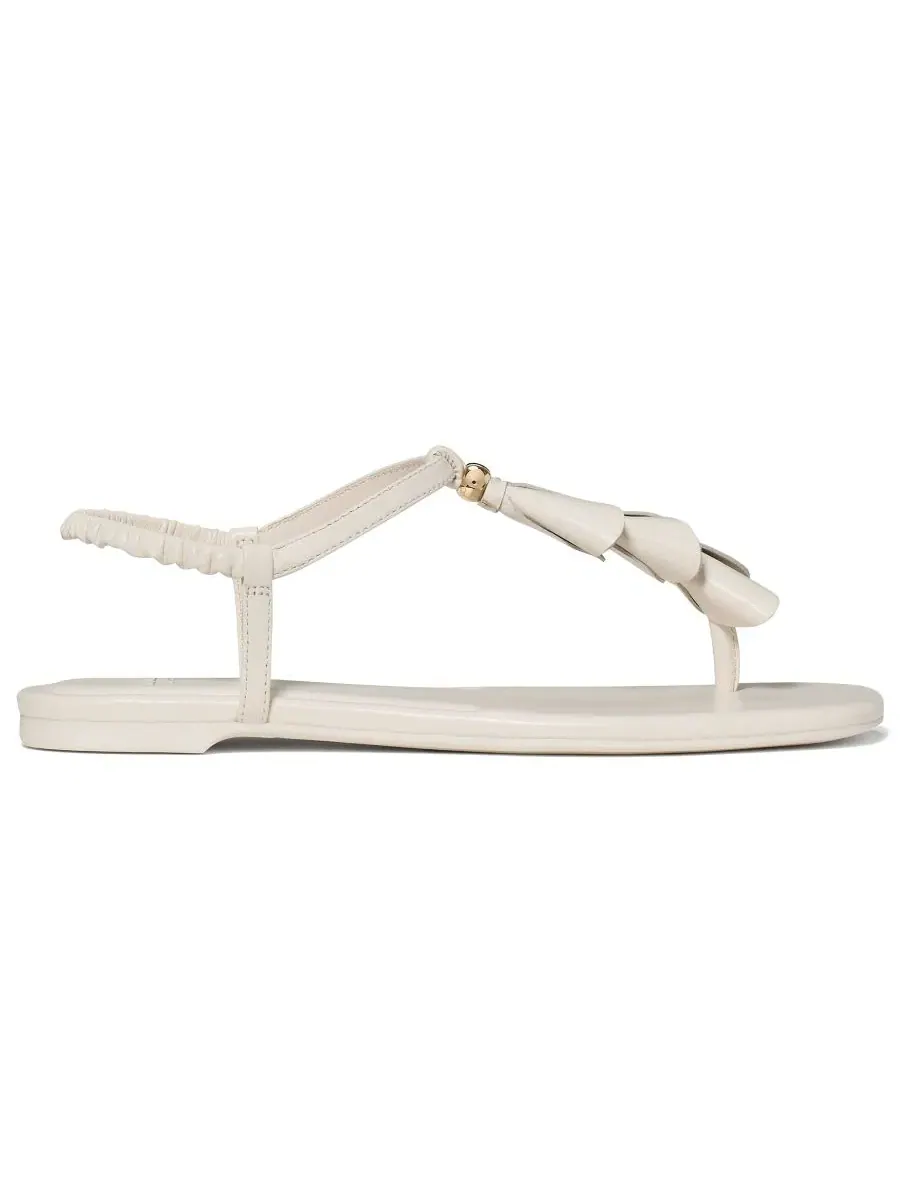 Босоножки-вьетнамки с лилией Women's Lily Thong Flat Sandals kate spade new york — изображение 2 из 6, бежевый