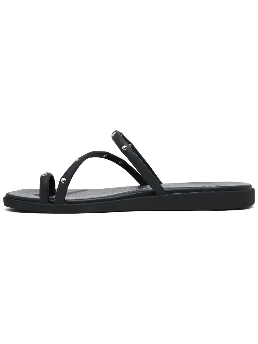 Сандалии-слайды с шипами и петлей для пальцев Miami Crocs — изображение 3 из 6, черный