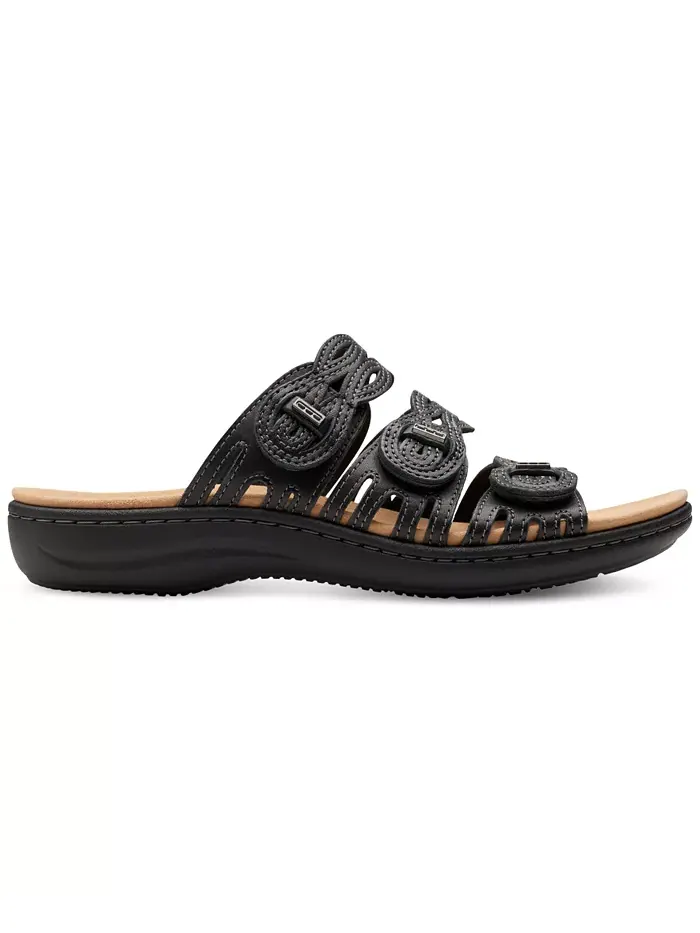 Туфли женские Clarks Laurieann Ruby, с ажурными фигурными ремешками — изображение 2 из 5, черный
