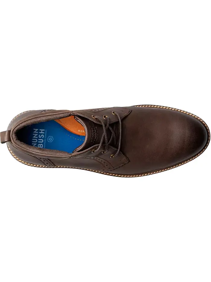 Мужские туфли-чукка Ozark II Plain Toe Nunn Bush — изображение 4 из 8, коричневый темно-серый