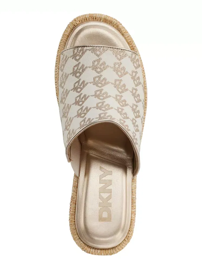 Женские сандалии DKNY Conrad на платформе — изображение 4 из 5, кость