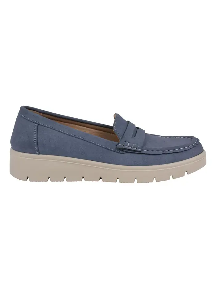 Женские лоферы Fallon на массивной подошве GC Shoes — изображение 2 из 5, синий