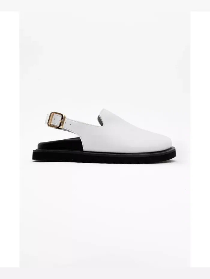 Сабо из кожи Laby (женские) Forever & Always Shoes — изображение 2 из 3, белый