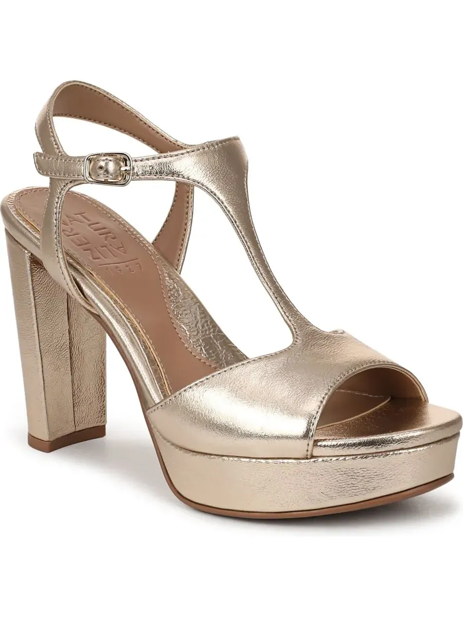 Женские сандалии Miller с ремешками Naturalizer, Champagne Metallic Leather — изображение 1 из 5