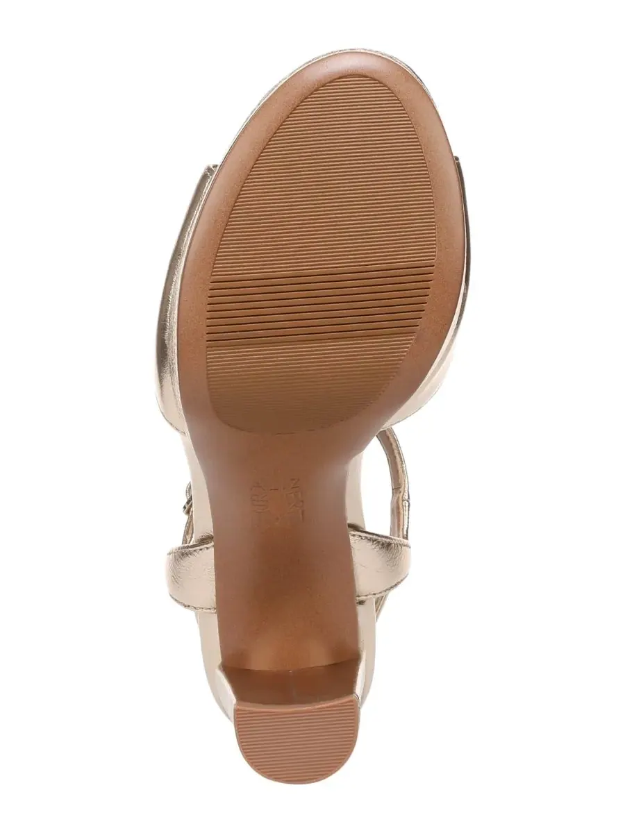 Женские сандалии Miller с ремешками Naturalizer, Champagne Metallic Leather — изображение 5 из 5
