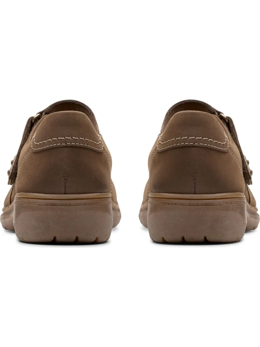 Балетки женские Clarks Carleigh Madi, стиль Мэри Джейн, закругленный носок — изображение 3 из 5, грибной