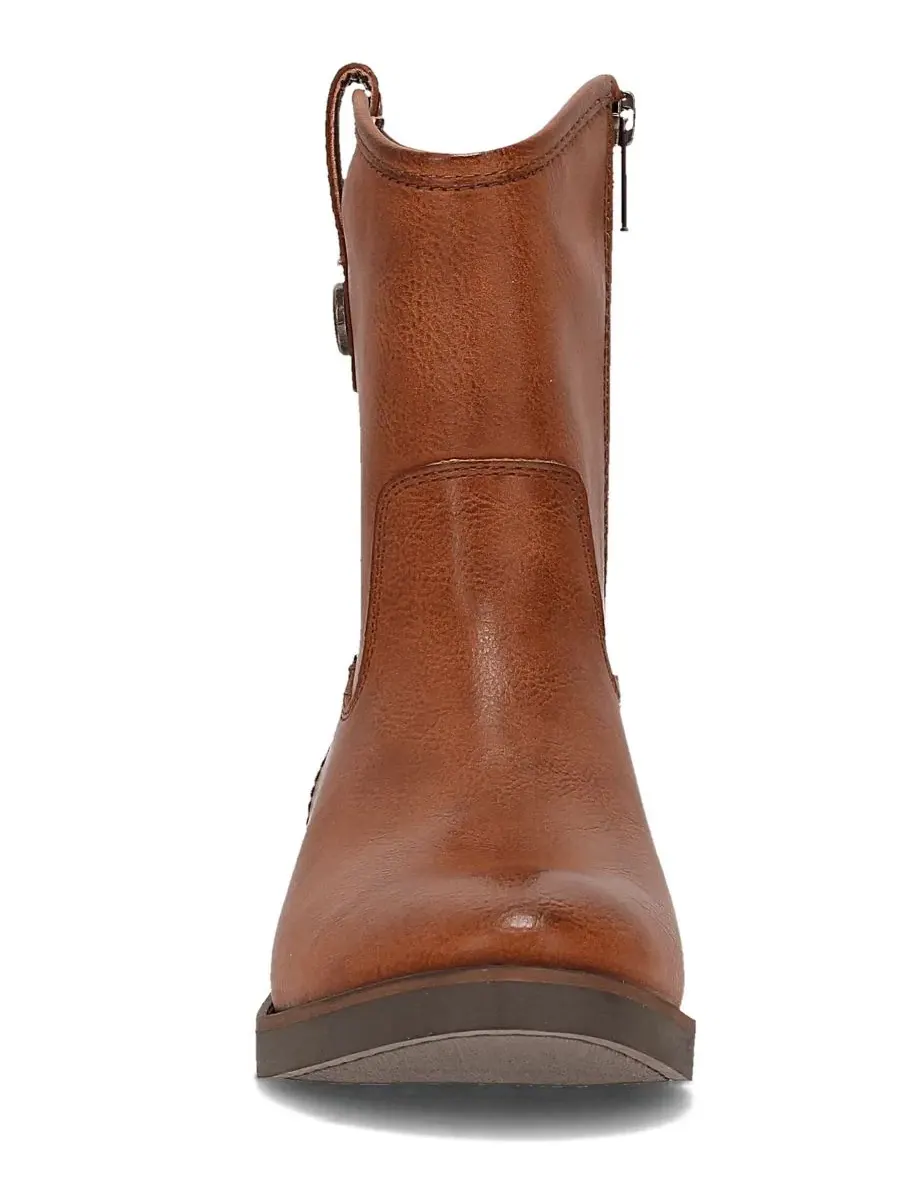 Ботильоны Kellie Button Round Toe Frye and Co. — изображение 4 из 5, коричневый