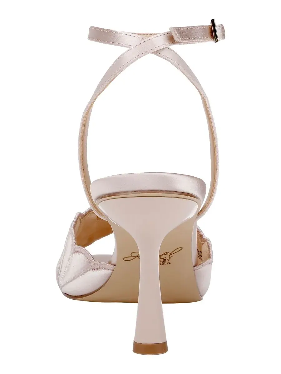 Женские сандалии Paradise с миндалевидным носком Jewel Badgley Mischka — изображение 3 из 5, шампань