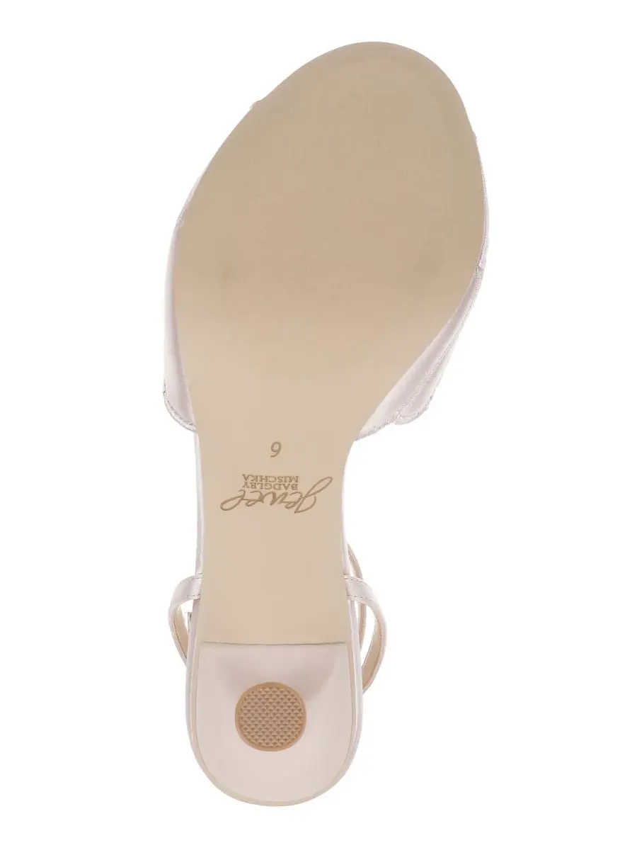 Женские сандалии Paradise с миндалевидным носком Jewel Badgley Mischka — изображение 5 из 5, шампань