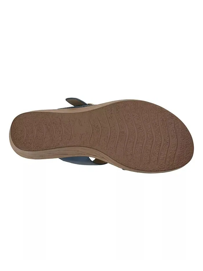 Женские босоножки Odalis Buckle Comfort на танкетке GC Shoes — изображение 5 из 5, синий
