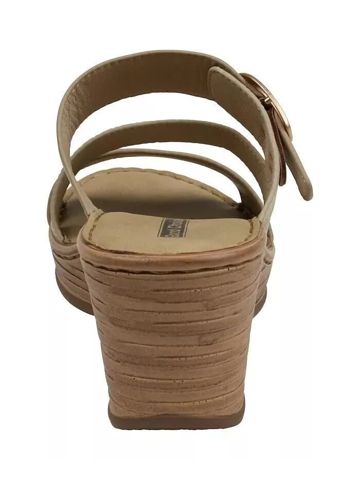 Женские комфортные босоножки на танкетке с пряжкой Odalis GC Shoes — изображение 3 из 5, прозрачный
