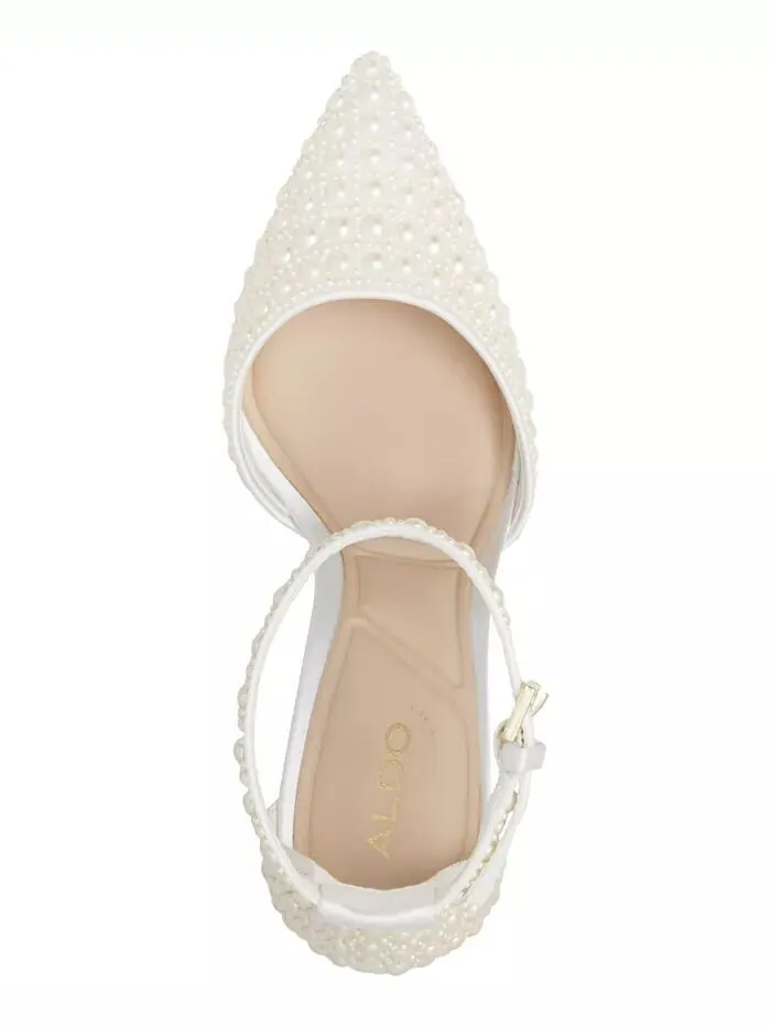 Женские двухсекционные туфли-лодочки Derperla с жемчугом Aldo — изображение 4 из 5, белый мульти