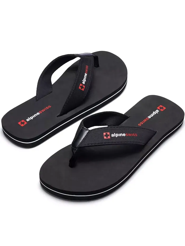 Мужские шлепанцы Flip Flops, легкие сланцы с перемычкой между пальцами. Пляжные сандалии на подошве — изображение 4 из 7