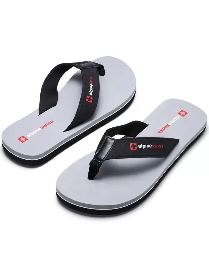 Мужские шлепанцы Flip Flops, легкие сланцы с перемычкой между пальцами. Пляжные сандалии на подошве — изображение 5 из 7