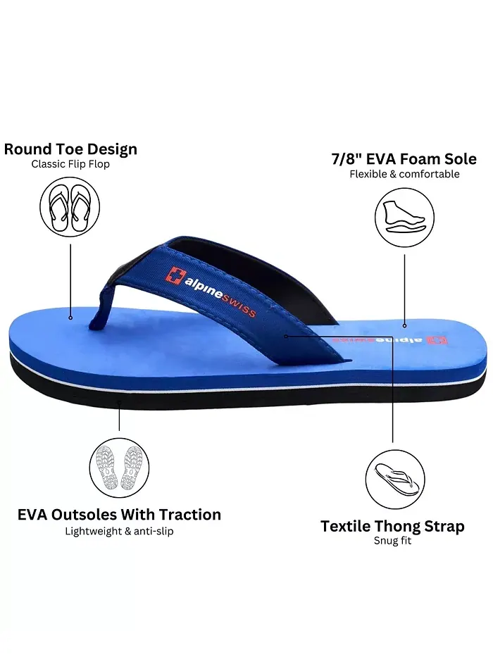 Мужские шлепанцы Flip Flops, легкие сланцы с перемычкой между пальцами. Пляжные сандалии на подошве — изображение 3 из 7