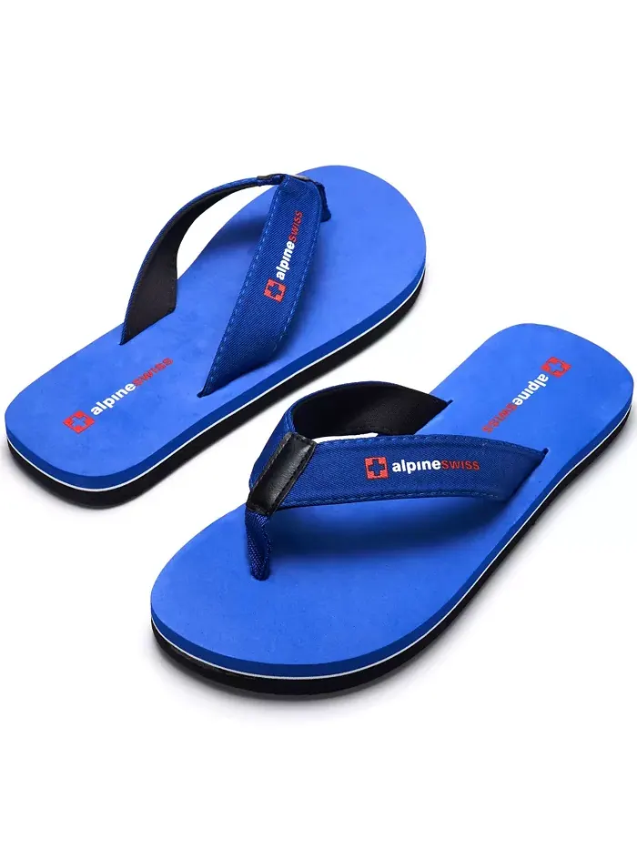 Мужские шлепанцы Flip Flops, легкие сланцы с перемычкой между пальцами. Пляжные сандалии на подошве — изображение 4 из 7