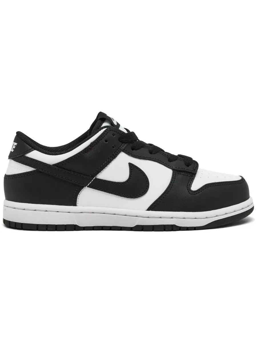 Кроссовки Nike Dunk Low с замшевым верхом — изображение 2 из 6, белый черный