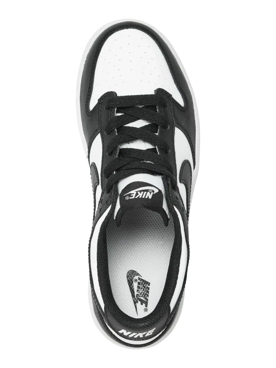 Кроссовки Nike Dunk Low с замшевым верхом — изображение 4 из 6, белый черный