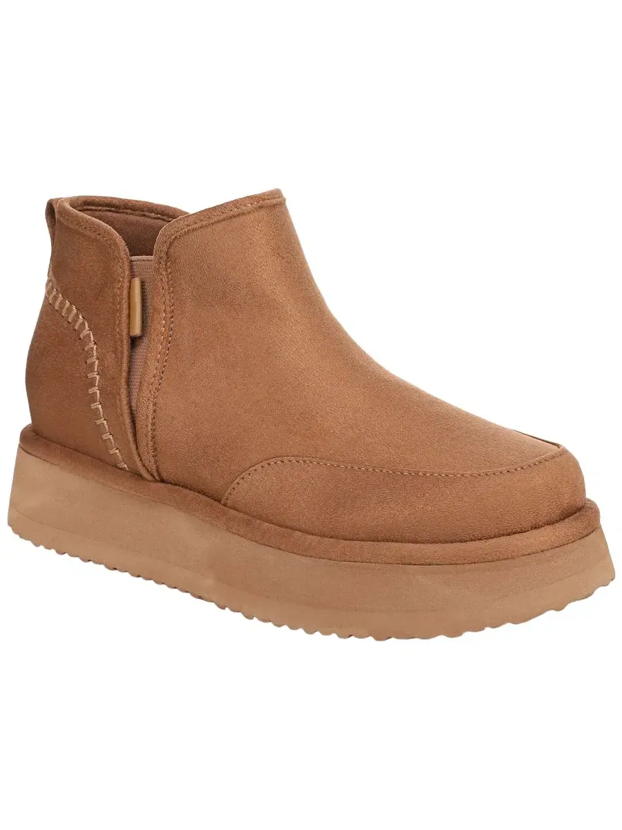 Ботинки-лодыжки с плоским ходом, микроволокно, Chelsea Chill Out Dr. Scholl's — изображение 1 из 5, коричневый