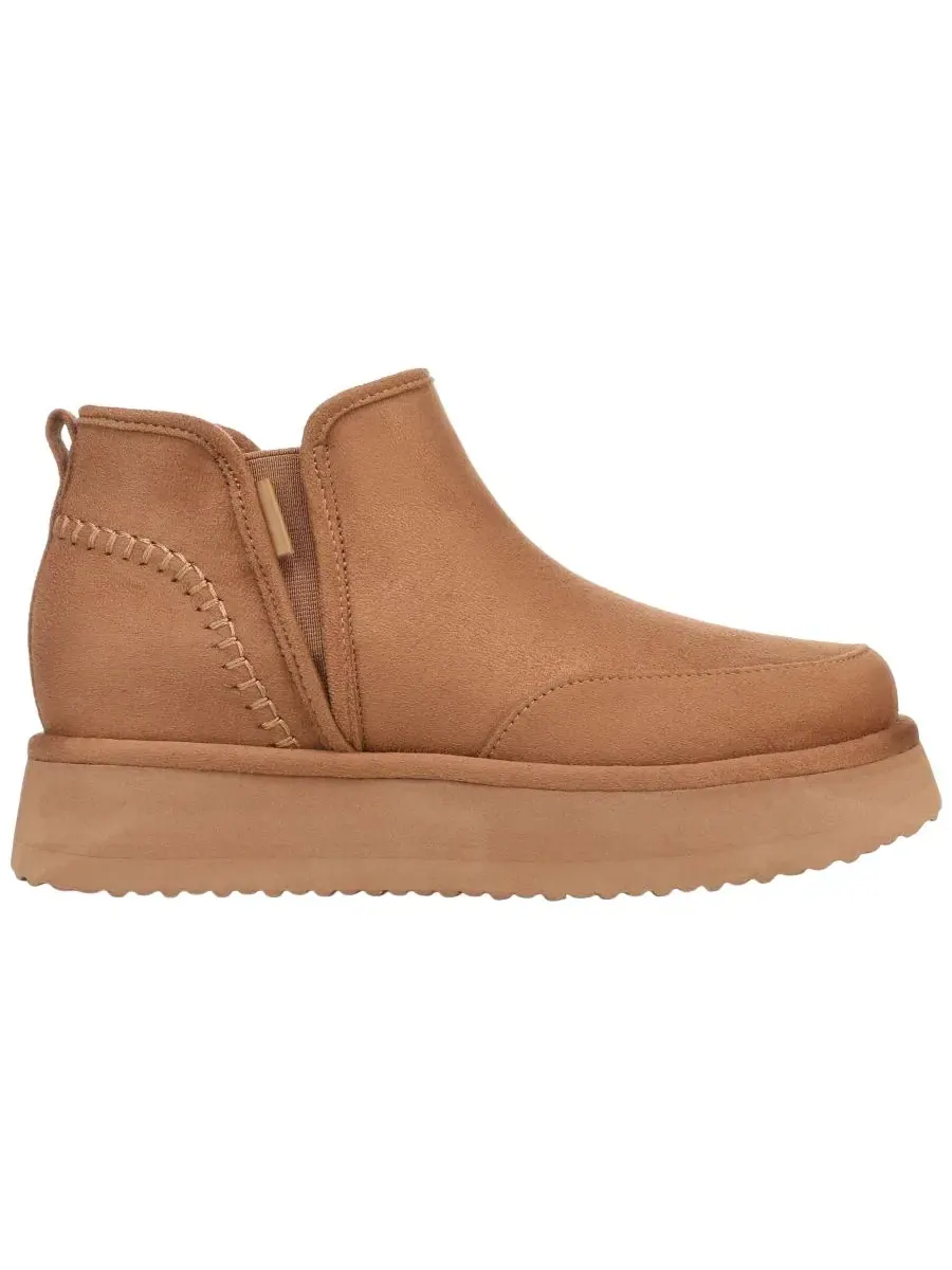 Ботинки-лодыжки с плоским ходом, микроволокно, Chelsea Chill Out Dr. Scholl's — изображение 2 из 5, коричневый
