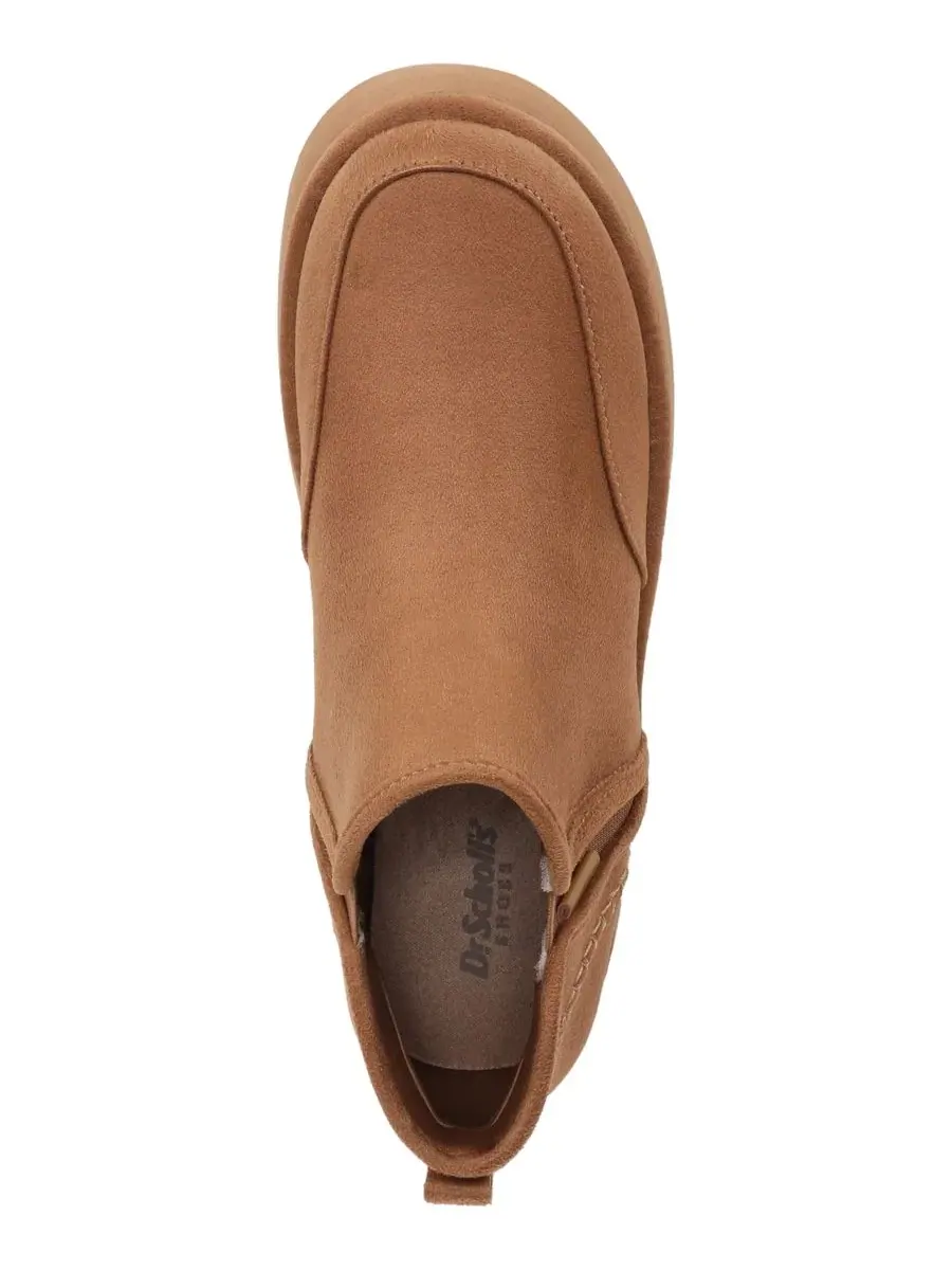 Ботинки-лодыжки с плоским ходом, микроволокно, Chelsea Chill Out Dr. Scholl's — изображение 4 из 5, коричневый