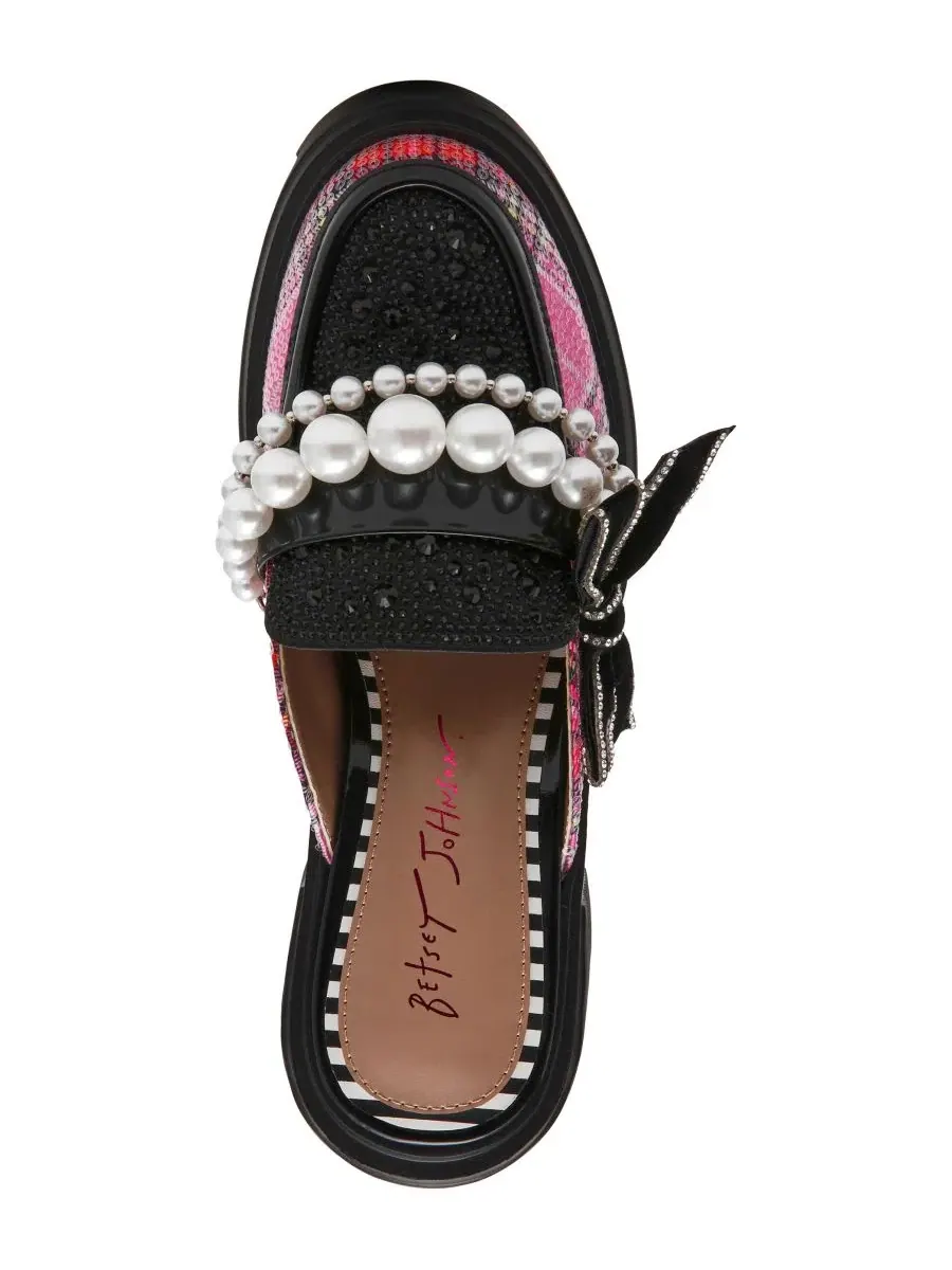 Туфли-мюли на платформе с принтом Haven Betsey Johnson — изображение 4 из 5, розовый