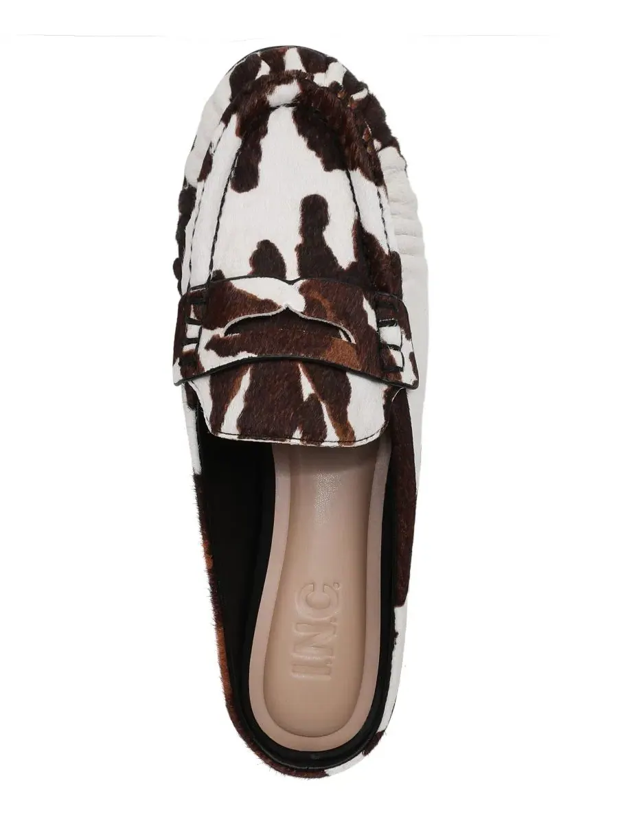 Мюли с принтом, модель Marblee Mules I.N.C. International Concepts, Abstract Cow Haircalf — изображение 4 из 6