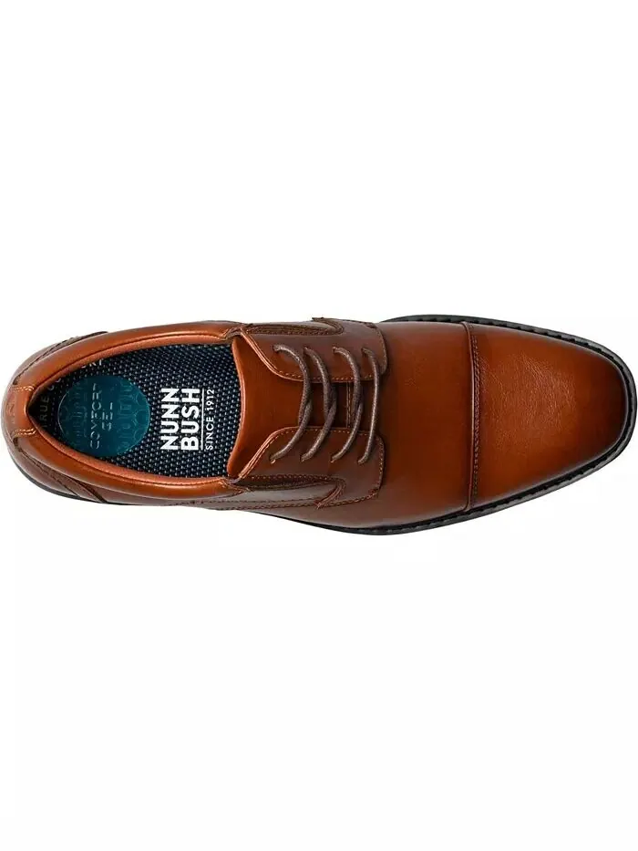Мужские оксфорды Jarvis Cap Toe Nunn Bush — изображение 2 из 5, коричневый