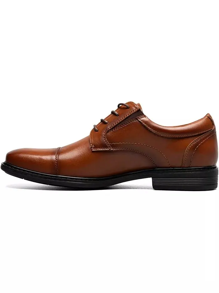 Мужские оксфорды Jarvis Cap Toe Nunn Bush — изображение 4 из 5, коричневый