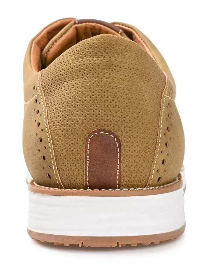 Мужские повседневные туфли Blaine Embossed Vance Co. — изображение 5 из 6, бежевый