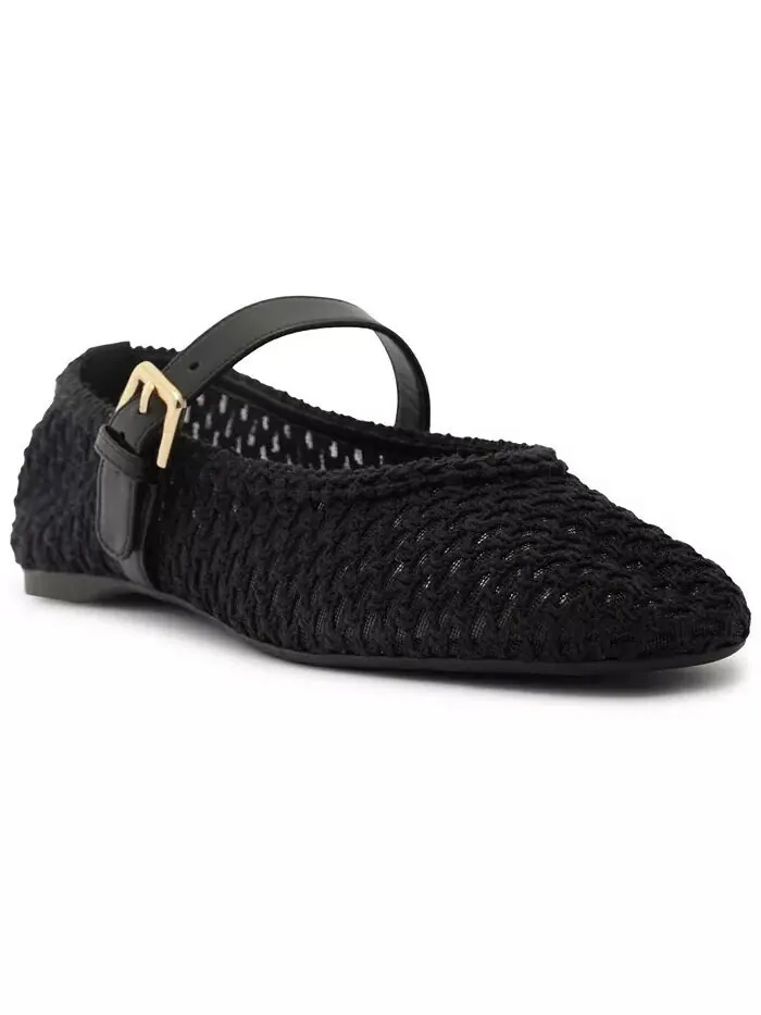 Женские балетки Abby Woven Arezzo — изображение 1 из 9, черный