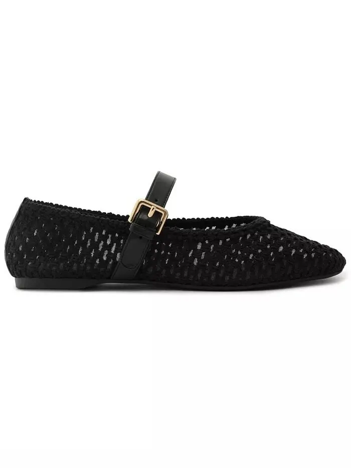Женские балетки Abby Woven Arezzo — изображение 2 из 9, черный