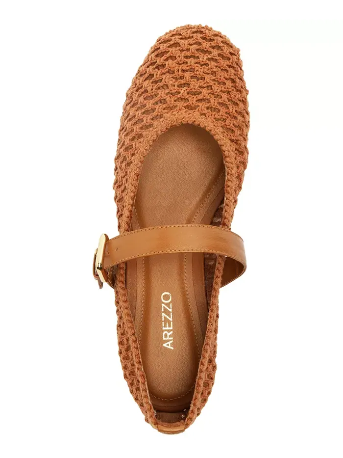 Женские балетки Abby из ткани Arezzo — изображение 4 из 5