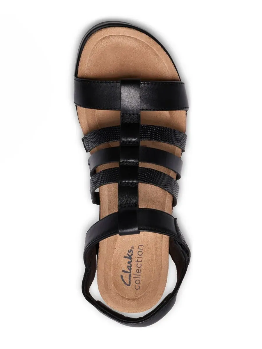 Сандалии женские Clarks Kacha Step, с закругленным носком — изображение 4 из 8, черный