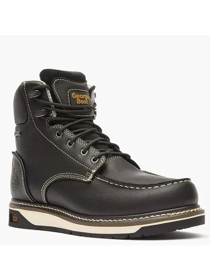 Мужские рабочие ботинки AMP LT Wedge Waterproof Moc-Toe Georgia Boot