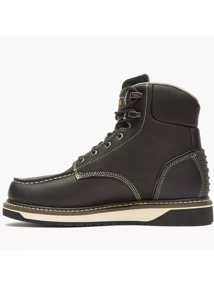 Мужские рабочие ботинки AMP LT Wedge Waterproof Moc-Toe Georgia Boot — изображение 4 из 7, черный