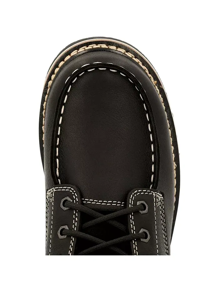 Мужские рабочие ботинки AMP LT Wedge Waterproof Moc-Toe Georgia Boot — изображение 7 из 7, черный
