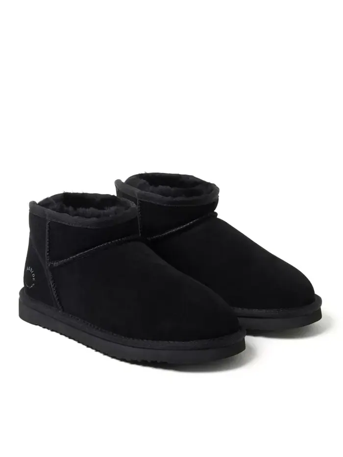 Fireside от Women's Riverland Натуральные овчинные микро-ботильоны Dearfoams — изображение 2 из 5, черный